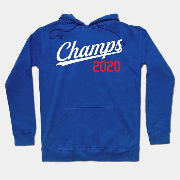 Los Angeles Champs 2020 Blue Hoodie by KhanMiller24